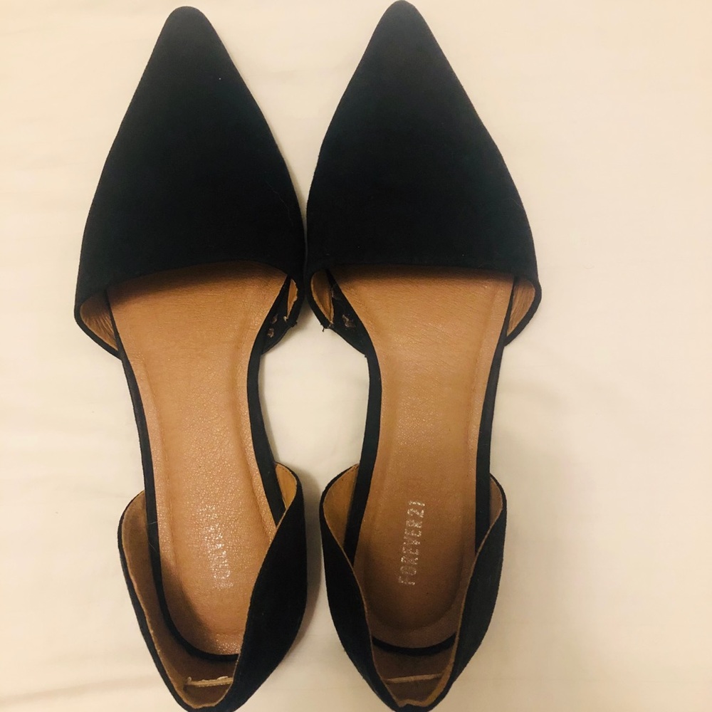 Black Pointy flats 🥿 from Forever 21, size 7.5.